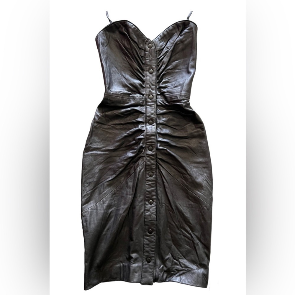 Genuine butter soft lamb skin Leather dress by North Beach Leather
